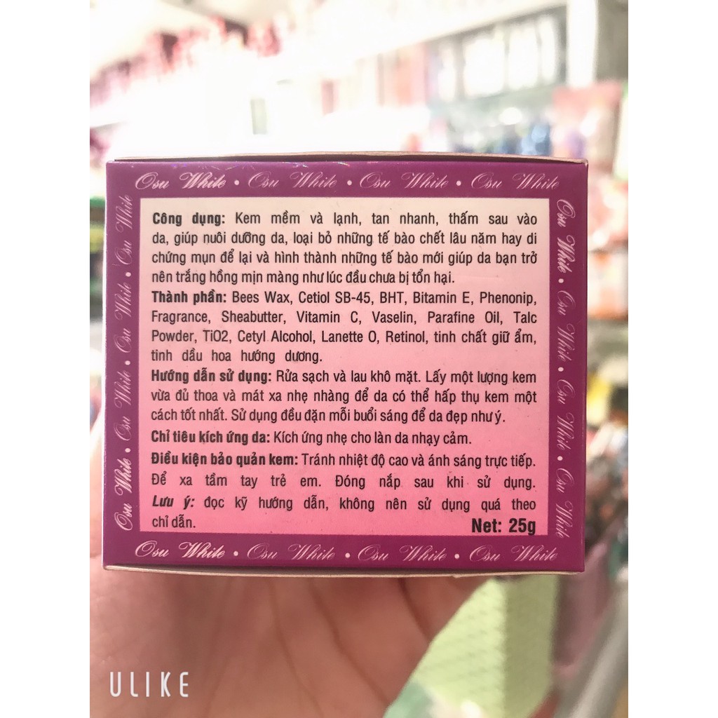 kem osuwhite trắng da tái tạo -chống thâm quầng mi mắt 25g