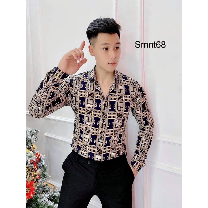 Áo sơ mi Nam 🌵ĐỦ SIZE M - XL🌵 Áo sơ mi dài tay họa tiết các mẫu, chuẩn form,trẻ trung, lịch lãm