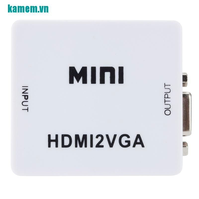 Hộp Chuyển Đổi Vga Sang Hdmi Full Hd 1080p Cho Pc Laptop Dvd Hdtv