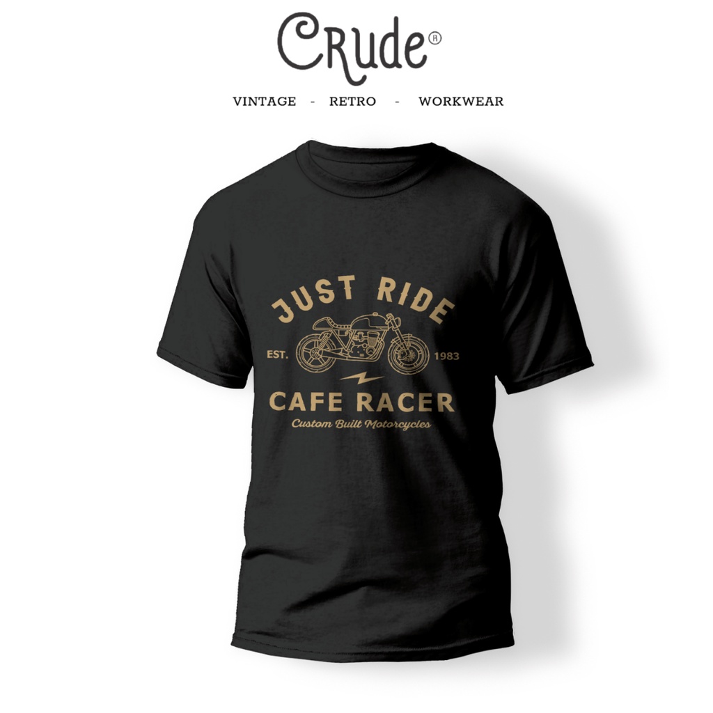 Áo thun Biker Just Ride thời trang phong cách lái xe cổ điển - Crude VN