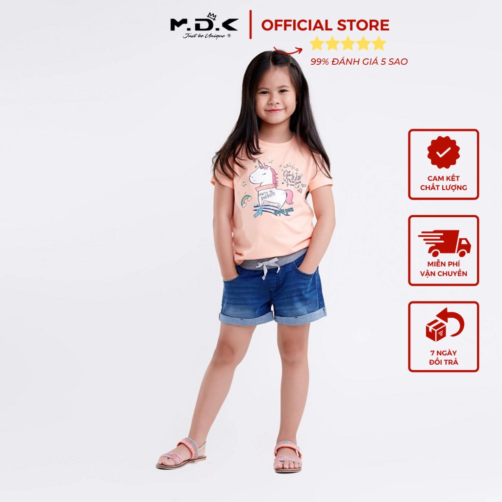 Quần Shorts M.D.K Bé Gái - Pull On Daily Short M.D.K - cá tính, dễ thương