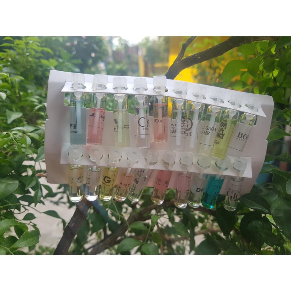 COMBO 20 BỘ 20 chai NƯỚC HOA THỬ MÙI - CHAI 2ml