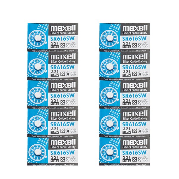 Pin đồng hồ sr616w maxell 1.55v - 10 viên