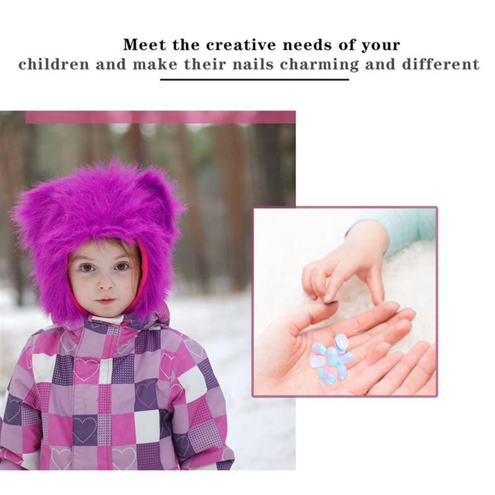 Móng Tay Giả Màu Kẹo Tự Dính Che Phủ Toàn Diện Cho Bé