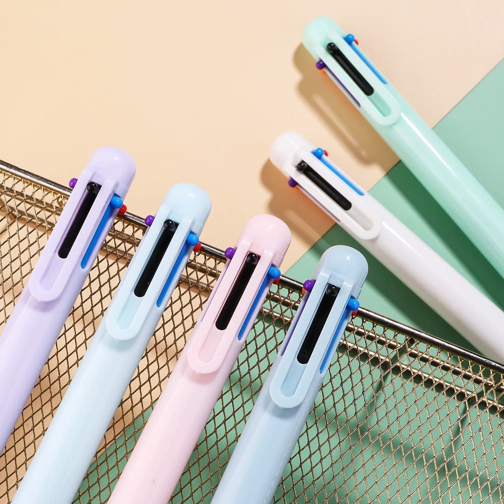 Bút Bi 6 Trong 1 0.5mm 6 Màu Sắc Tùy Chọn