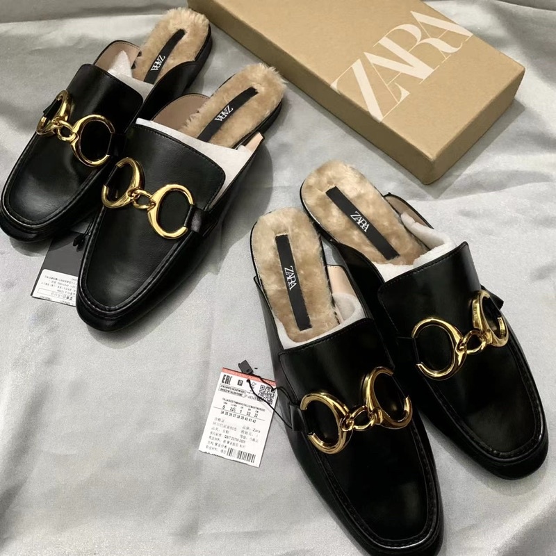 Ảnh thật Dép sục lông Z:A:R:A sale