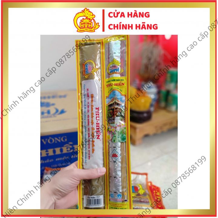 [Chính Hãng] Nhang Thảo Mộc Thu Hiền, Hương Thơm Thảo Mộc Thu Hiền Cao Cấp Tàn Trắng Dài 38cm