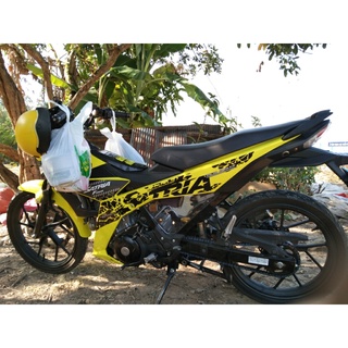 Tem rời suzuki satria báo đốm vàng chữ đen