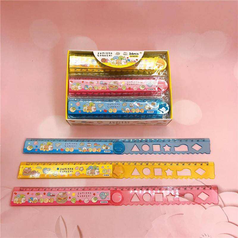 1 Thước Thẳng Gấp Được 30cm Bằng acrylic Trong Suốt Hoạt Hình Sanrio Mymelody Kuromi Cinnamoroll Purin