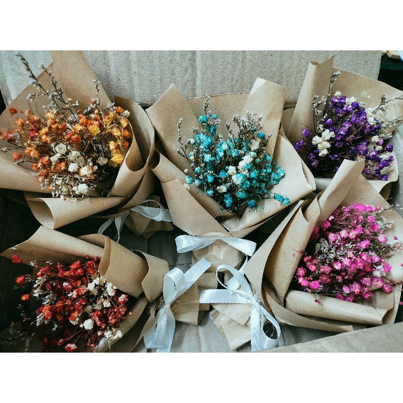 Bó hoa khô Vintage nhỏ xinh