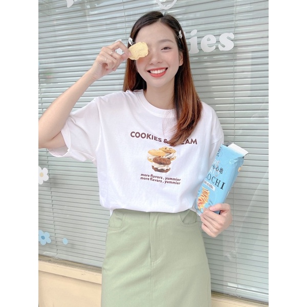Áo thun in hình Cookies & Cream