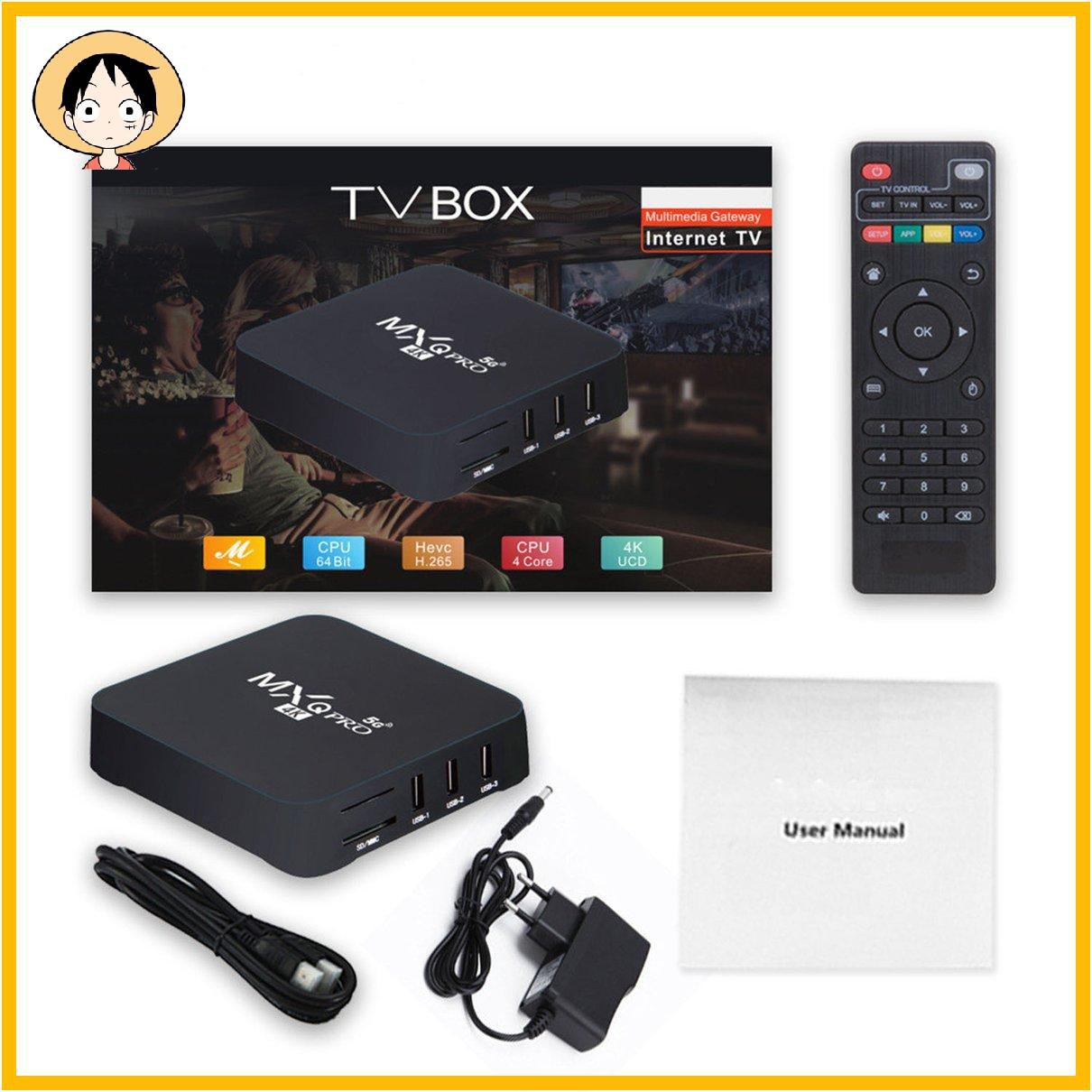 Đầu Mxqpro 5g 4k Tv Box Thông Minh Không Dây Kết Nối Wifi