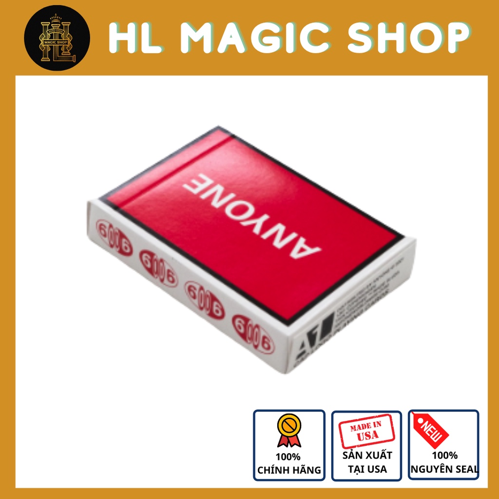 Bộ bài tây Anyone Cap Logo (Red) Playing Cards - Bài Mỹ