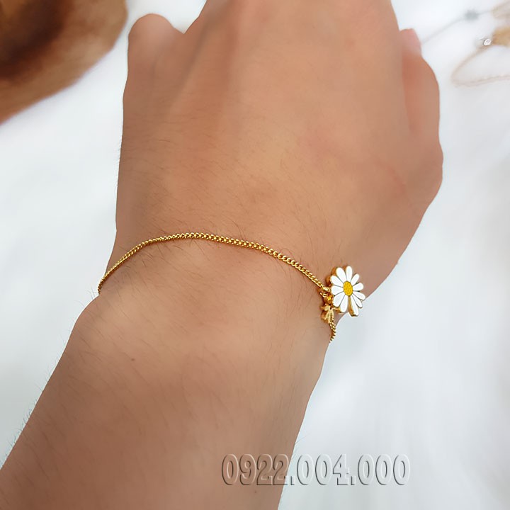 Lắc tay nữ, lắc tay bông cúc titan LZ1567