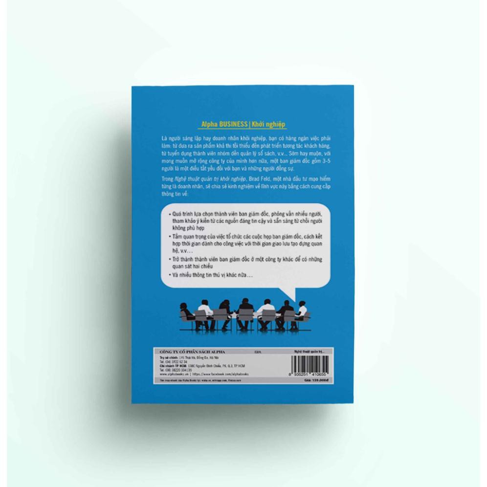 Sách - Nghệ thuật quản trị khởi nghiệp - AlphaBooks