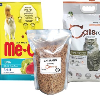 Hanpet.GV- Thức ăn dạng hạt cho mèo Catsrang & Me-o túi zip 1kg