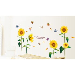 Decal dán tường Hoa hướng dương