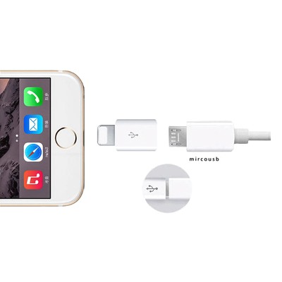 Đầu chuyển đổi Micro USB sang Lightning,  Đầu chuyển đổi từ cổng lightning sang cổng micro usb dành cho iPhone