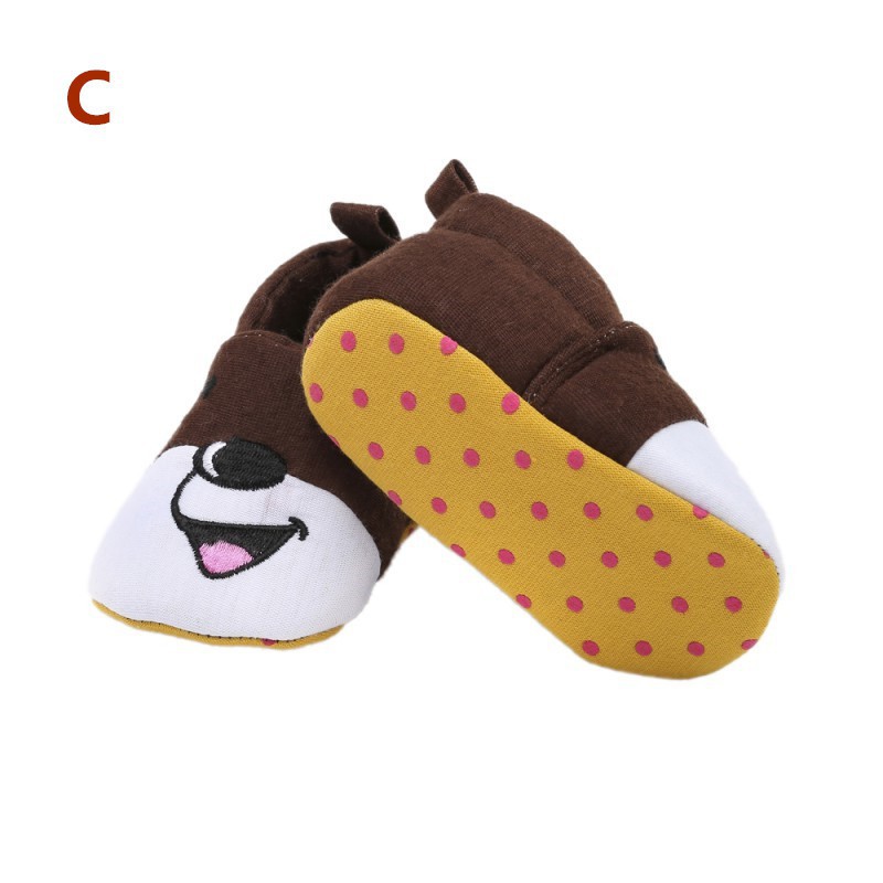 Giày lười chống trượt họa tiết động vật đáng yêu cho bé