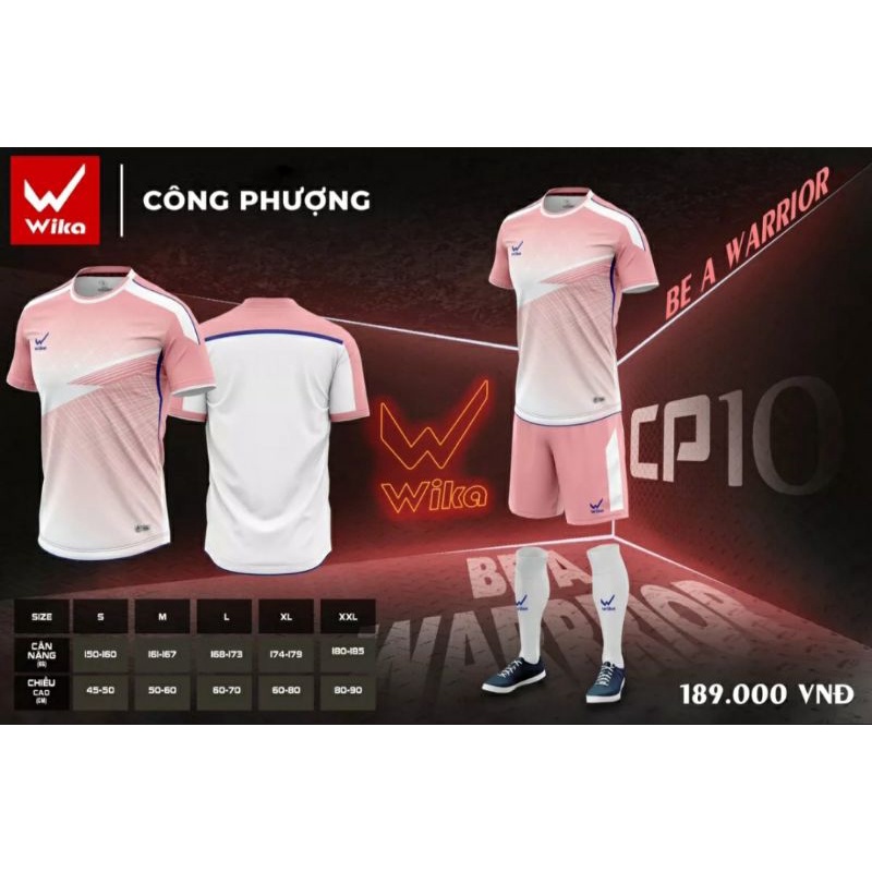 BỘ ĐỒ ĐÁ BANH WIKA CP10 CÔNG PHƯỢNG