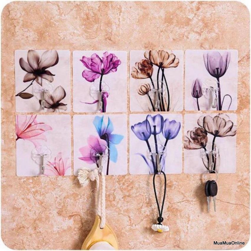 Móc Dán Tường FreeShip Combo 10 Móc dán tường 3D