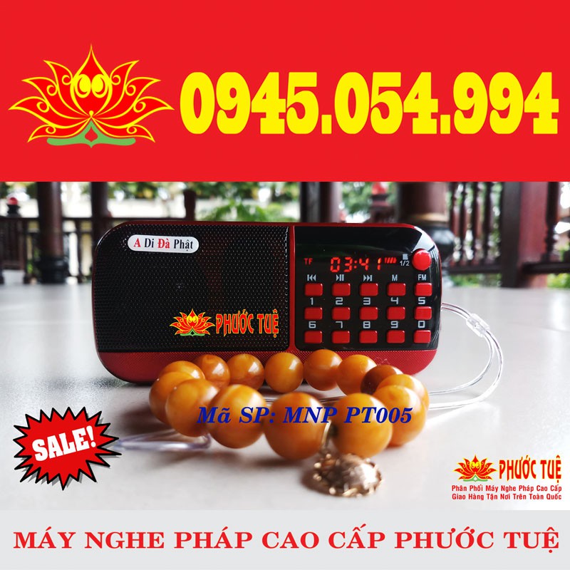 Máy Nghe Pháp | Máy Tụng Kinh mã SP PT005Mới Nhất2021_(BH 12 tháng) | Máy 3 Pin (Pin Trâu), Âm Thanh Chất Lượng Cao
