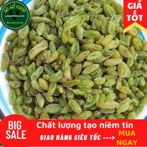 NHO XANH SẤY KHÔ KHÔNG HẠT CHUẨN LOẠI 1 (túi zip 1kg)