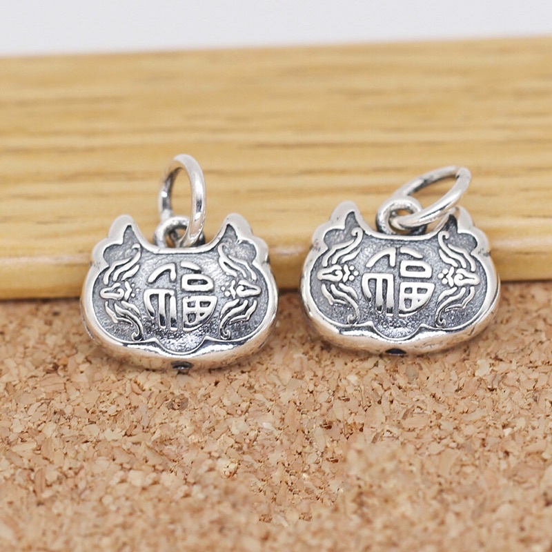 [GIÁ SỈ] Charm bạc treo khóa hạnh phúc - Hàng bạc loại 1 siêu đẹp PH701