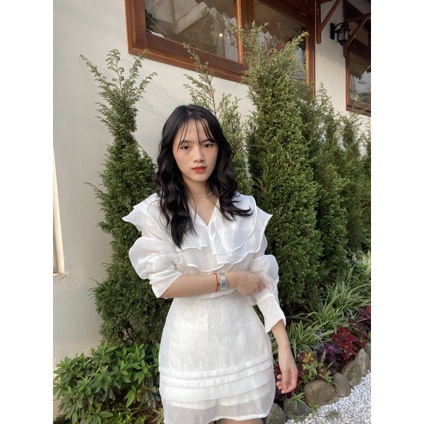 SET ÁO SƠ MI VOAN + CHÂN VÁY SIÊU XINH🦋