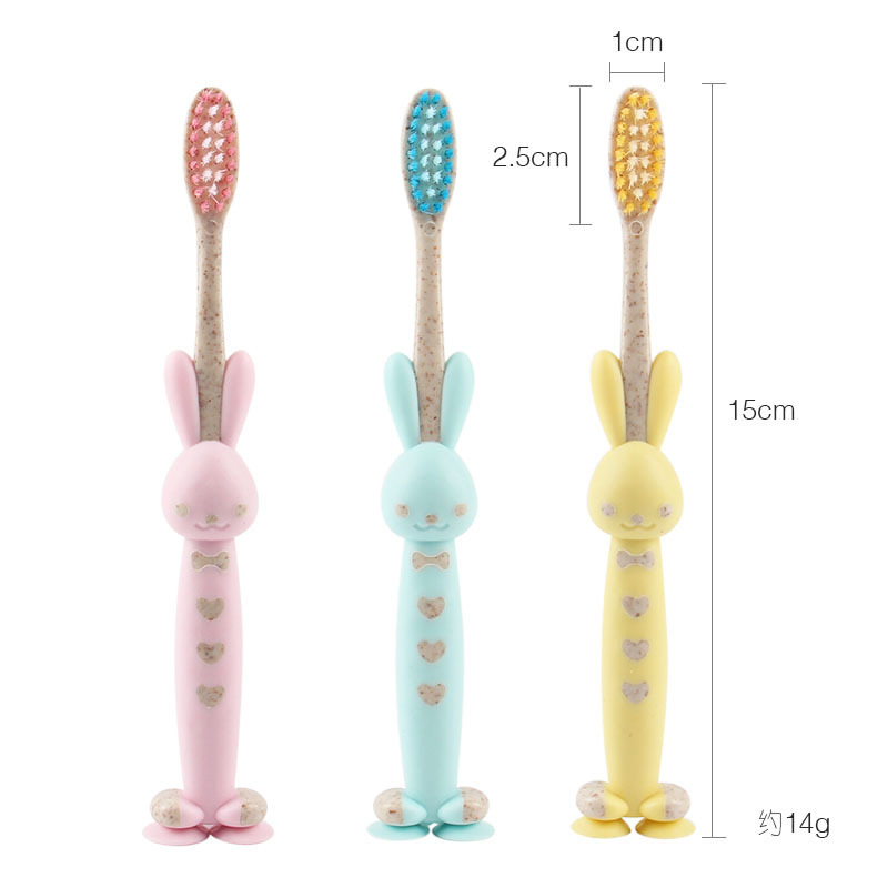 Set 3 bàn chải đánh răng sợi lông mềm mại tiện dụng cho bé