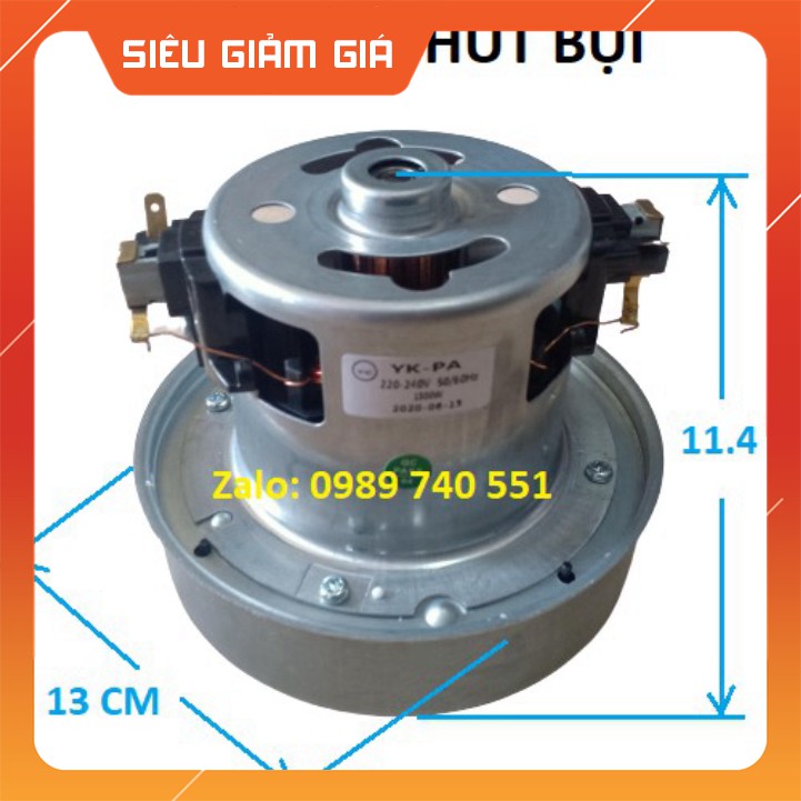 Motor động cơ máy hút bụi công suất 1200w đến 1800w 220V