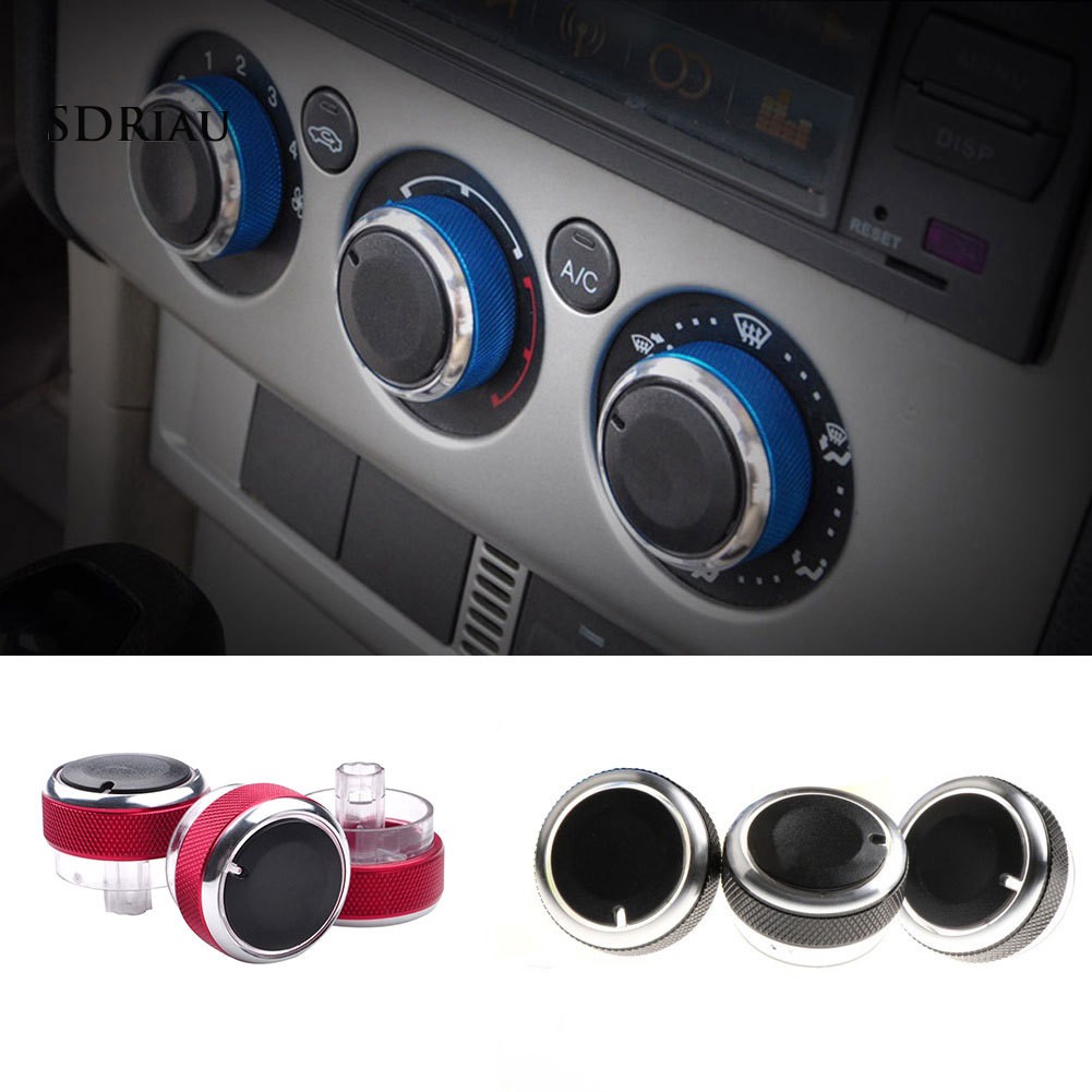 Set 3 núm công tắc điều khiển điều hòa xe hơi sành điệu 3 trong 1 cho Ford Focus 2 3 Mondeo