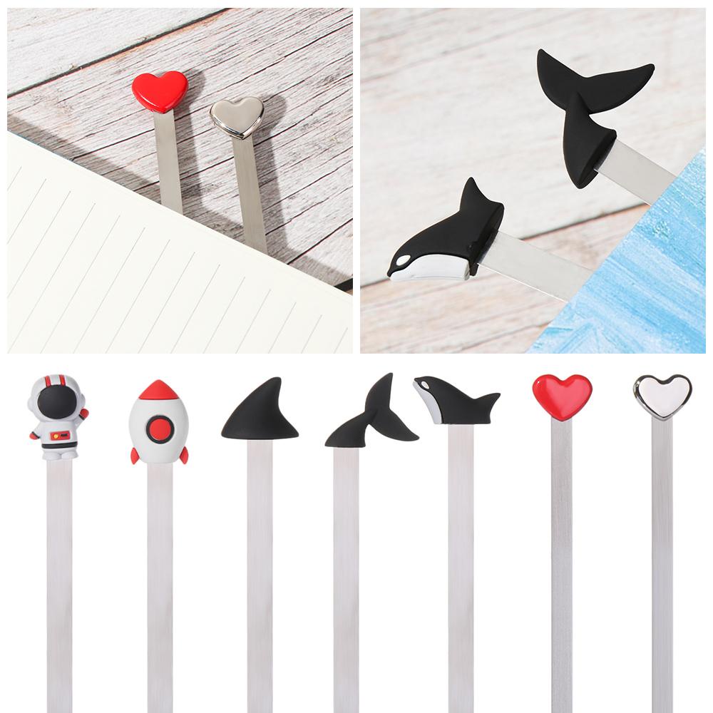 LAYOR1 Bookmark Kim Loại Hình Vây Cá Mập 3D