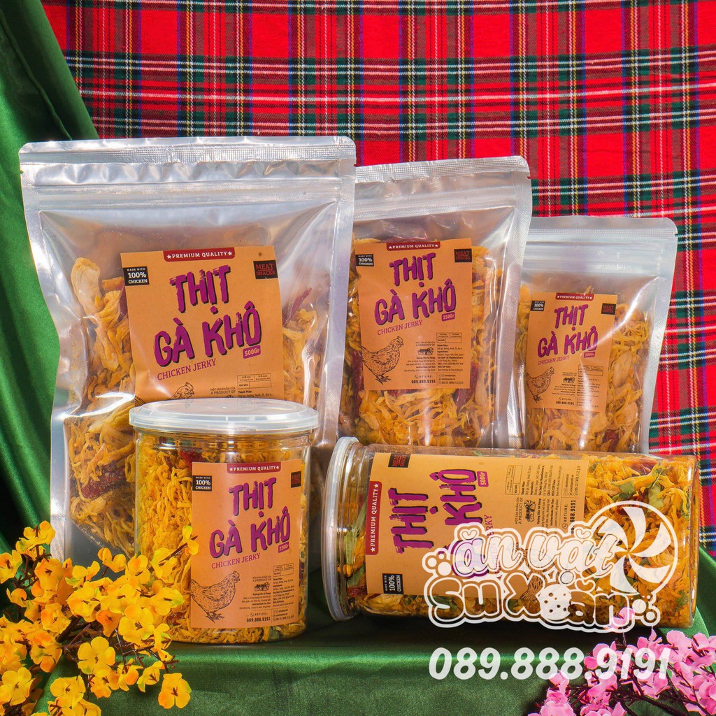 Khô gà ba vị loại 1 siêu ngon Ăn Vặt Su Xoắn | BigBuy360 - bigbuy360.vn