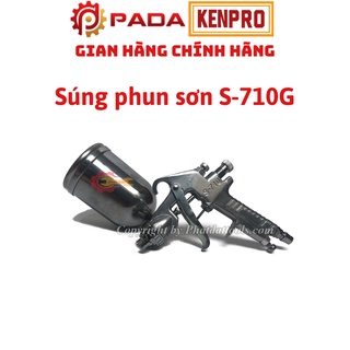 Súng Phun Sơn S-710G - Điều chỉnh tia phun đều mịn đẹp-Dung tích cốc trên 400ml