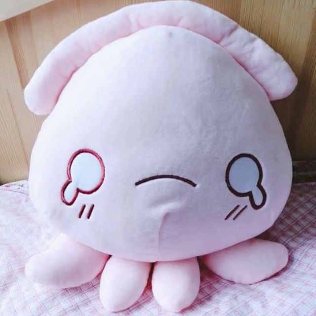 Gấu bông mực hồng