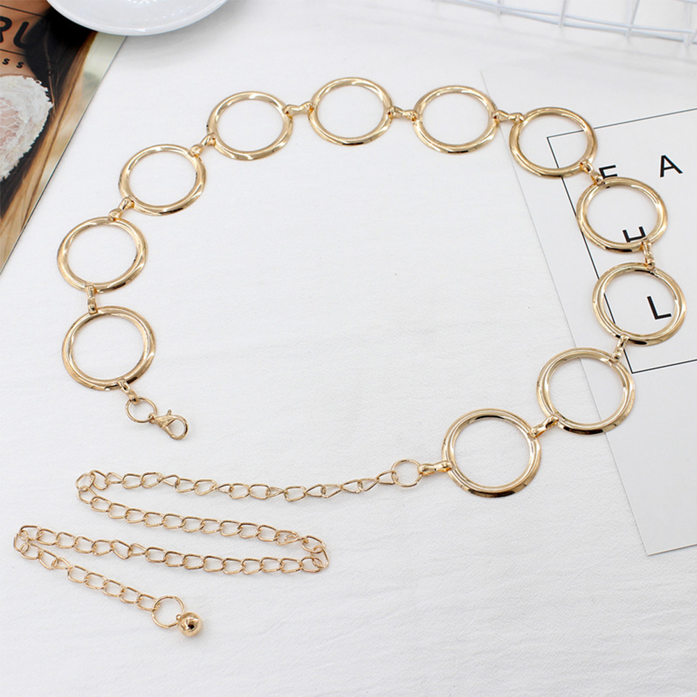 Thắt Lưng Dây Mắt Xích Tròn Thời Trang Cá Tính
