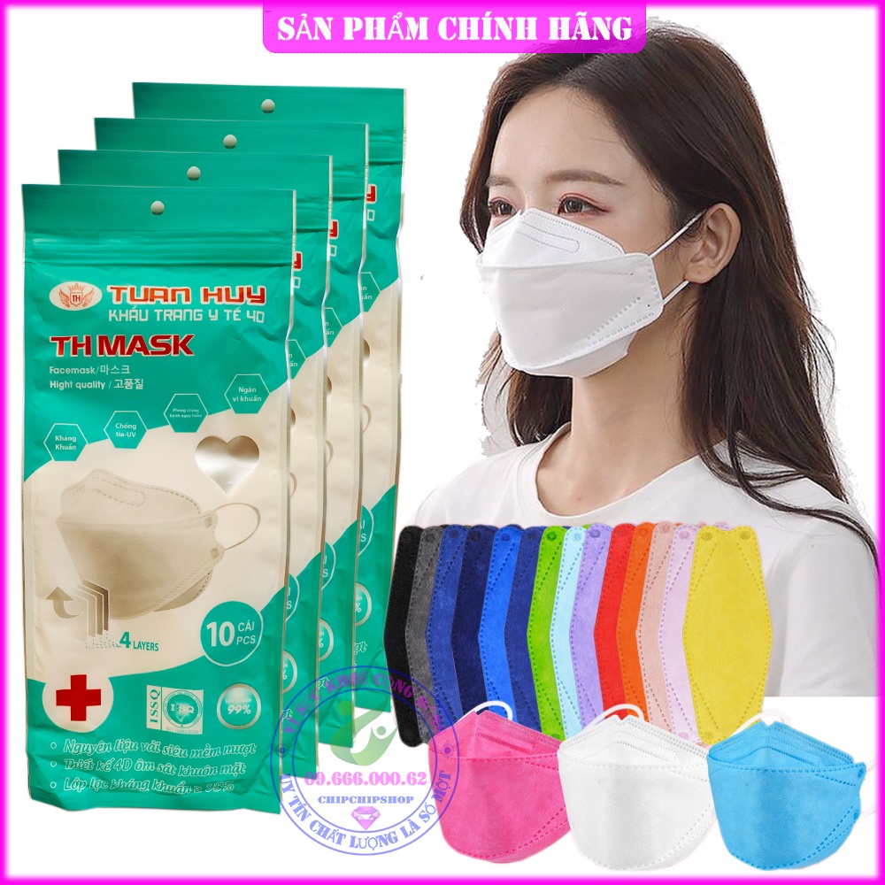 [Túi 10 Chiếc] Khẩu trang 4D DP Mask KF94 cao cấp kháng khuẩn y tế chống bụi mịn 3D 5D N95. ĐP Đại Phát bán lẻ giá sỉ.