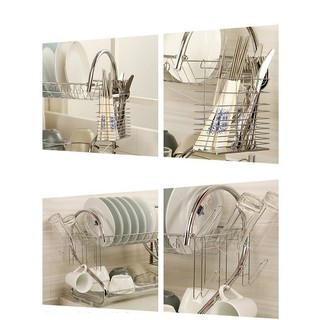 Kệ Úp Bát Inox 2 Tầng