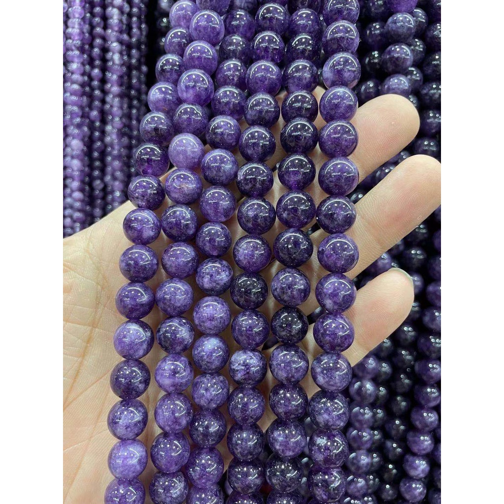 DIY Amethyst Loose Round Glass Beads For making Accessoires 6/8/10mm