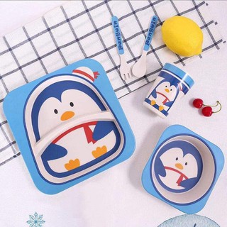 Set Bát Đĩa Sợi Tre 5 Chi Tiết