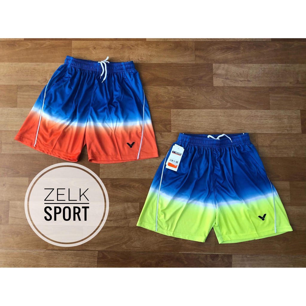 Size XXL - Quần cầu lông Victor 9027 (cam, xanh)