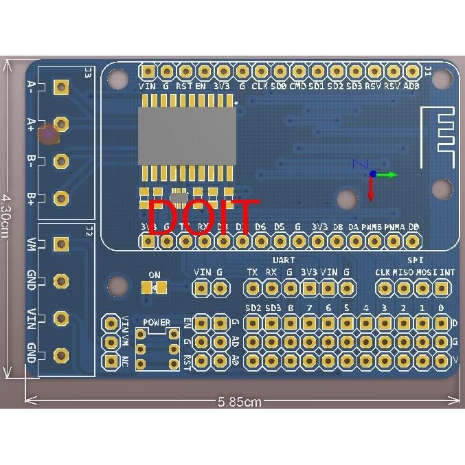 Set 5 Bảng Mạch Bảo Vệ Động Cơ L293d Cho Esp-12e From Esp8266 Esp 12e