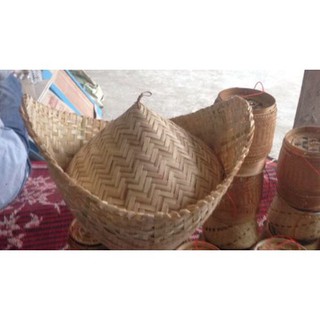 [Comboo Chõ hấp xôi Lào] 1 Nồi 2 vỉ tre 1 nắp tre