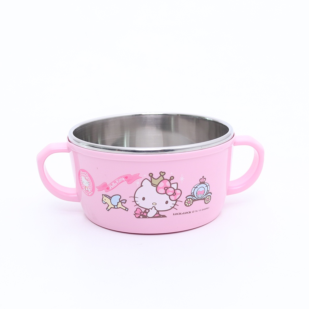 Lock N LOCK Bộ Bát Ăn hello kitty Vương Miện Không Gỉ Dành Cho Trẻ Em / Món Quà Sinh Nhật / Bộ Sưu Tập hello kitty