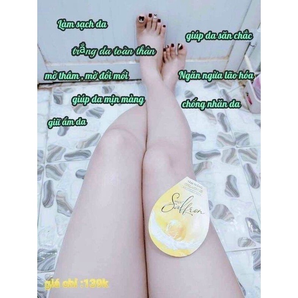 Tắm Trắng Collagen X3 Luxury Mix Saffron Đông Anh