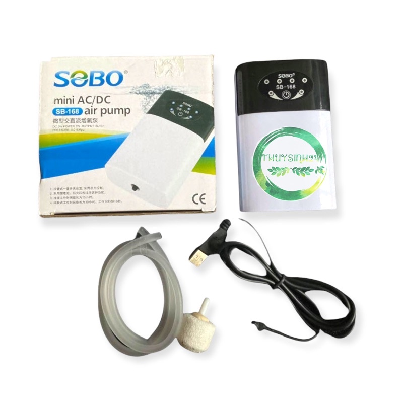 Máy oxi tích điện Sobo SB 168 | SB 268 sb168 sb268 sủi oxy tích điện sb 168 268 cho bể cá