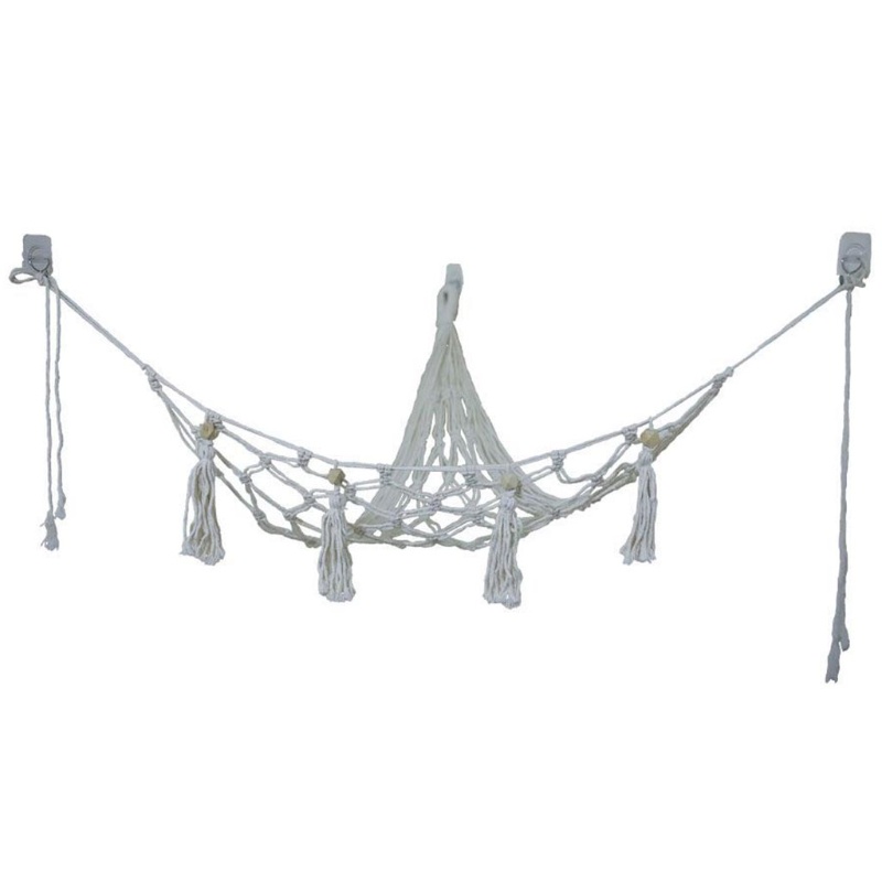 Giỏ Lưới Đựng Đồ Chơi Treo Tường Phong Cách Boho