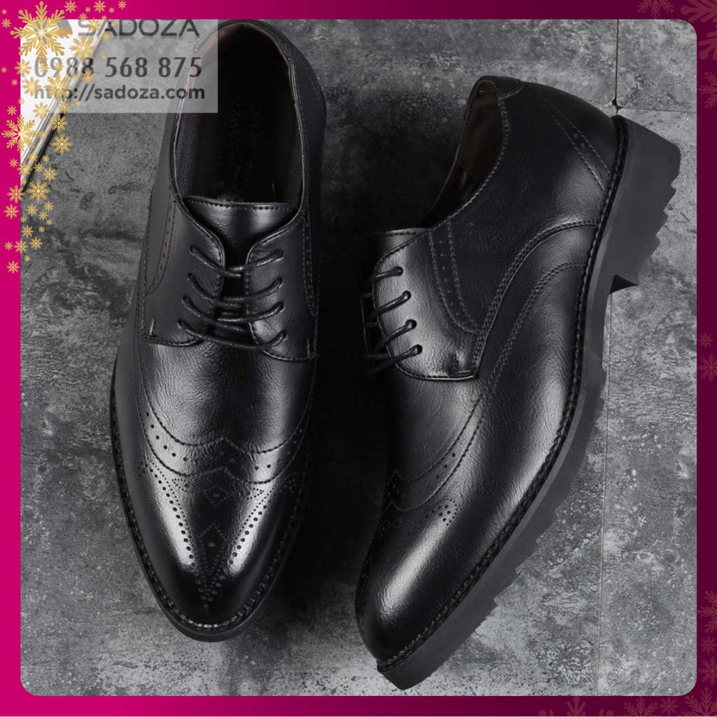 Giày Nam Cao Cấp - FREESHIP - Giày Nam Công Sở Chất Chơi Vintage GD54 | BigBuy360 - bigbuy360.vn
