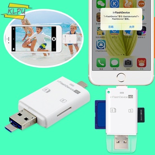 Đầu đọc thẻ nhớ sd đa năng 3 trong 1 cho iphone ipad pc